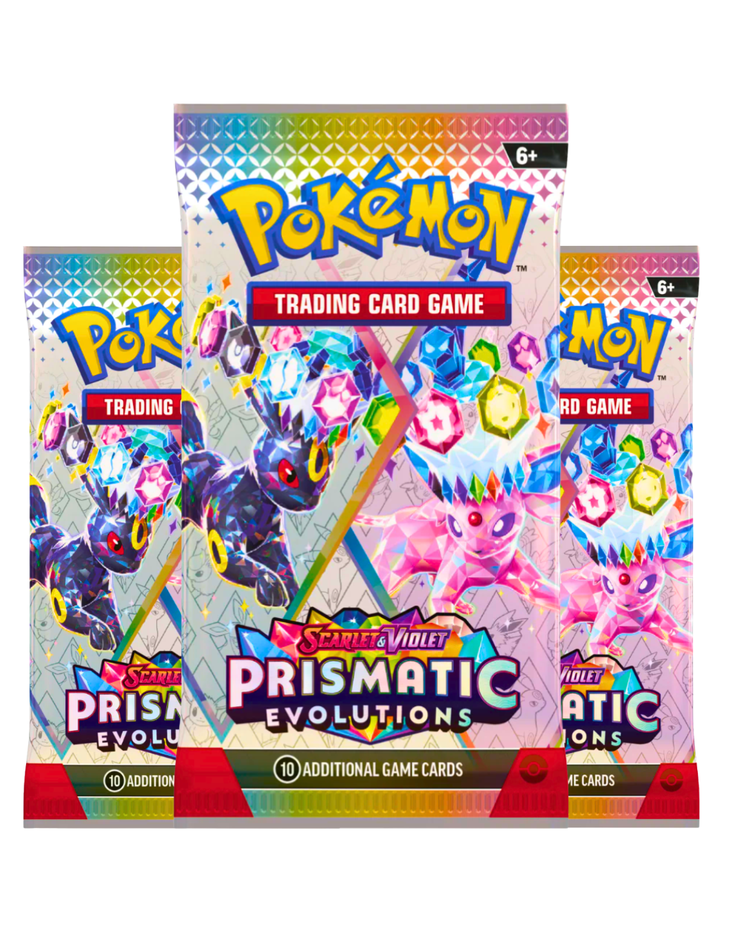 Scarlet & Violet - Prismatic Evolutions Booster Pack x3