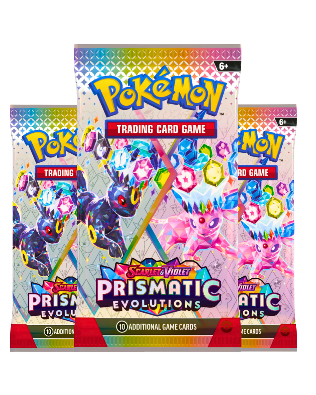Scarlet & Violet - Prismatic Evolutions Booster Pack x3
